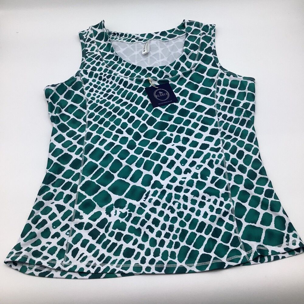 The Bubble Womens Lexi‎ Tank Top Green Size Medium NWT